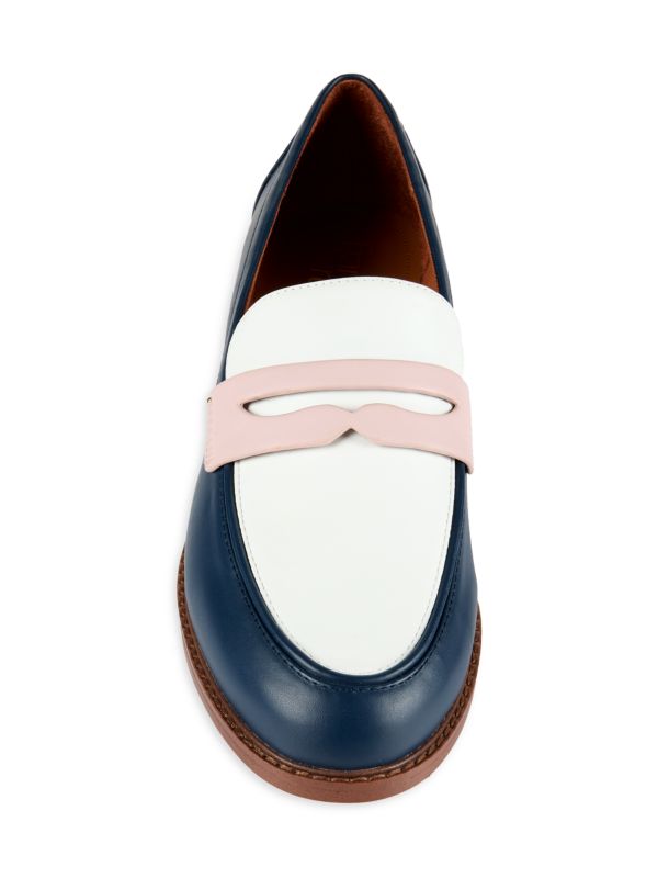 Chrissy Navy Multi Franco Sarto Loafers