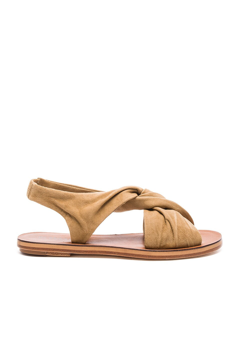 Pell Safari Beige Suede Derek Lam Flat Sandals
