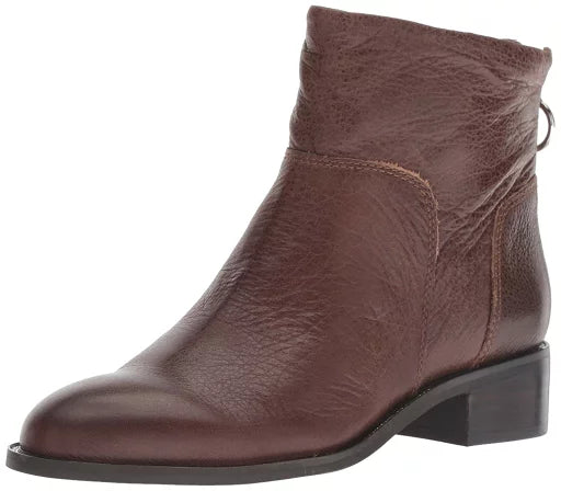 Brady Brown Leather Franco Sarto Ankle Boots