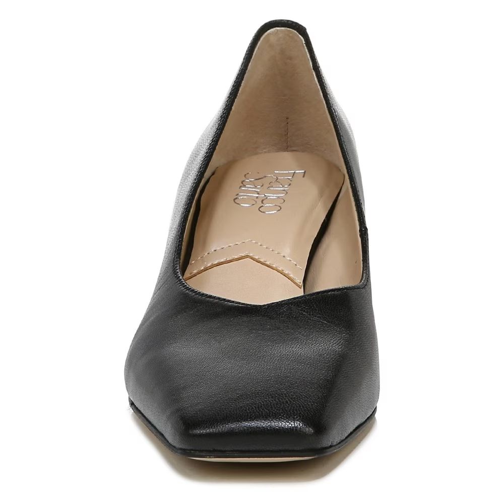 Pisa Black Leather Franco Sarto Pumps