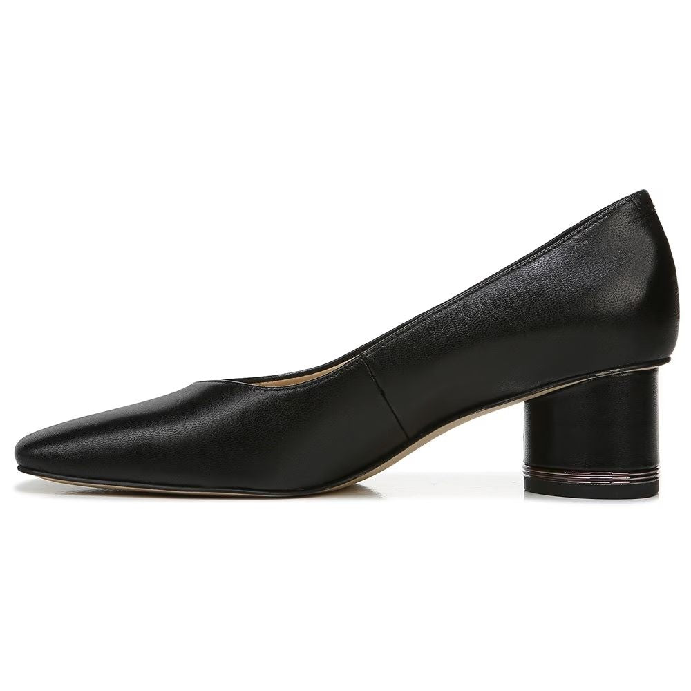 Pisa Black Leather Franco Sarto Pumps