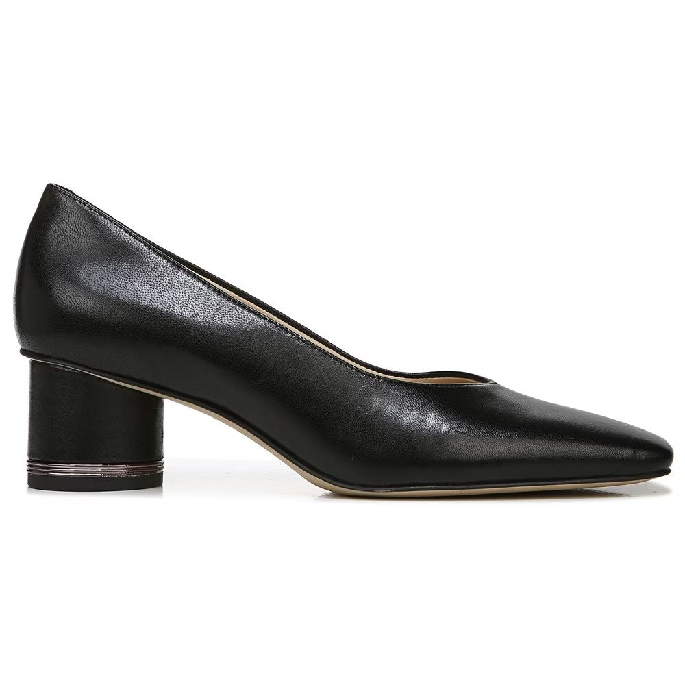 Pisa Black Leather Franco Sarto Pumps