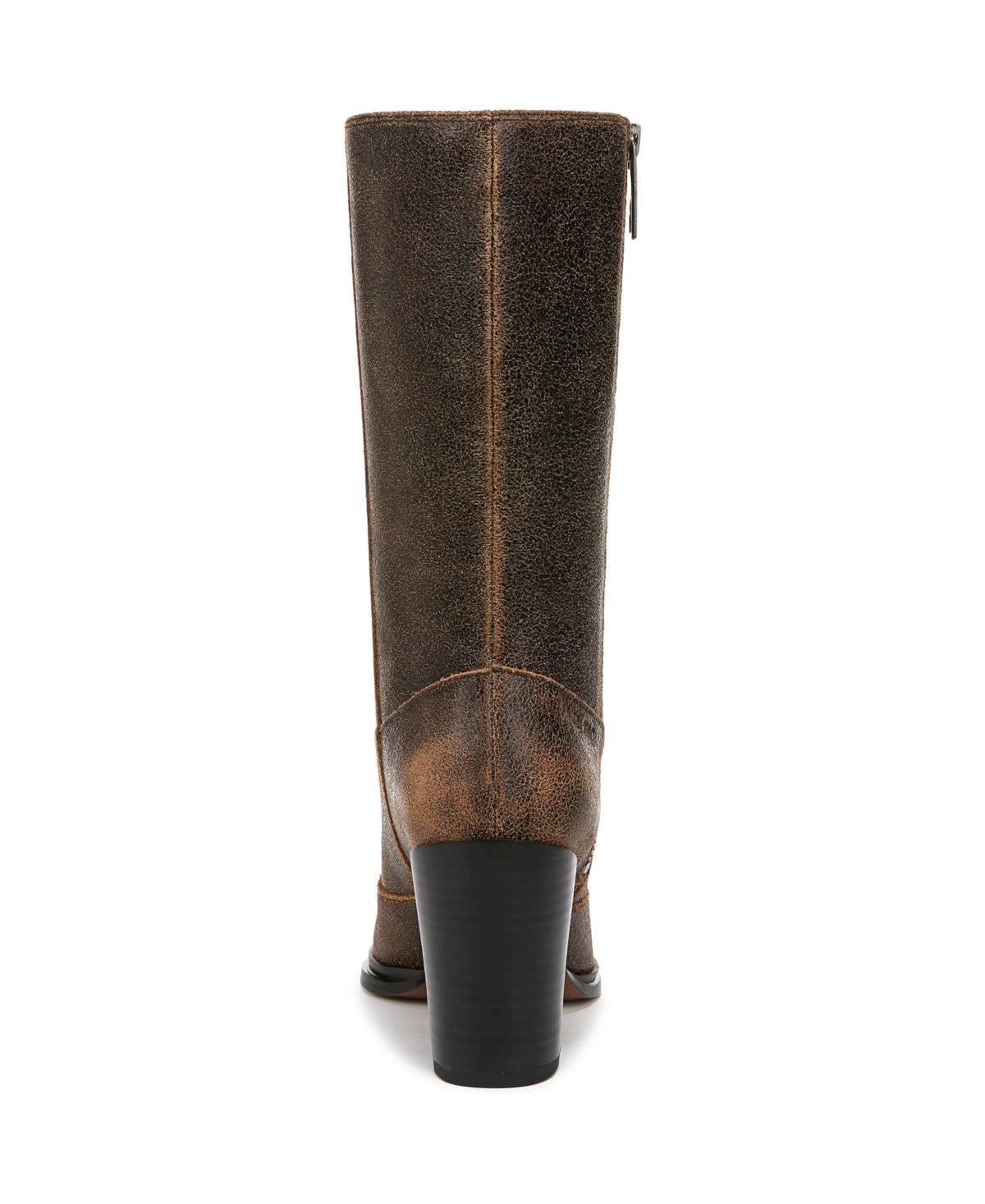 Jaxon Black Tan Distressed Leather Franco Sarto Boots