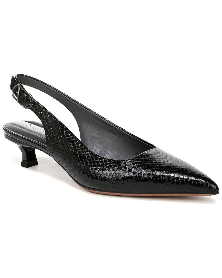 Marlow Black Synthetic Franco Sarto Slingback Pumps