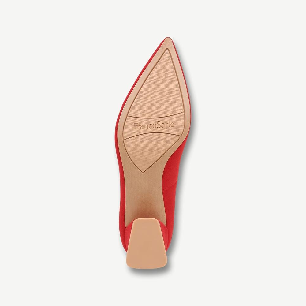 Racer Pump Red Suede Franco Sarto Pumps