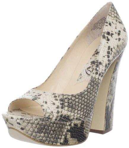 Alessandra Light Natural Snake Print Heel Boutique 9 Platform Pumps