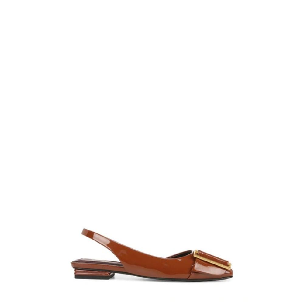 Tracy Sling Tobacco Synthetic Patent Franco Sarto Flats
