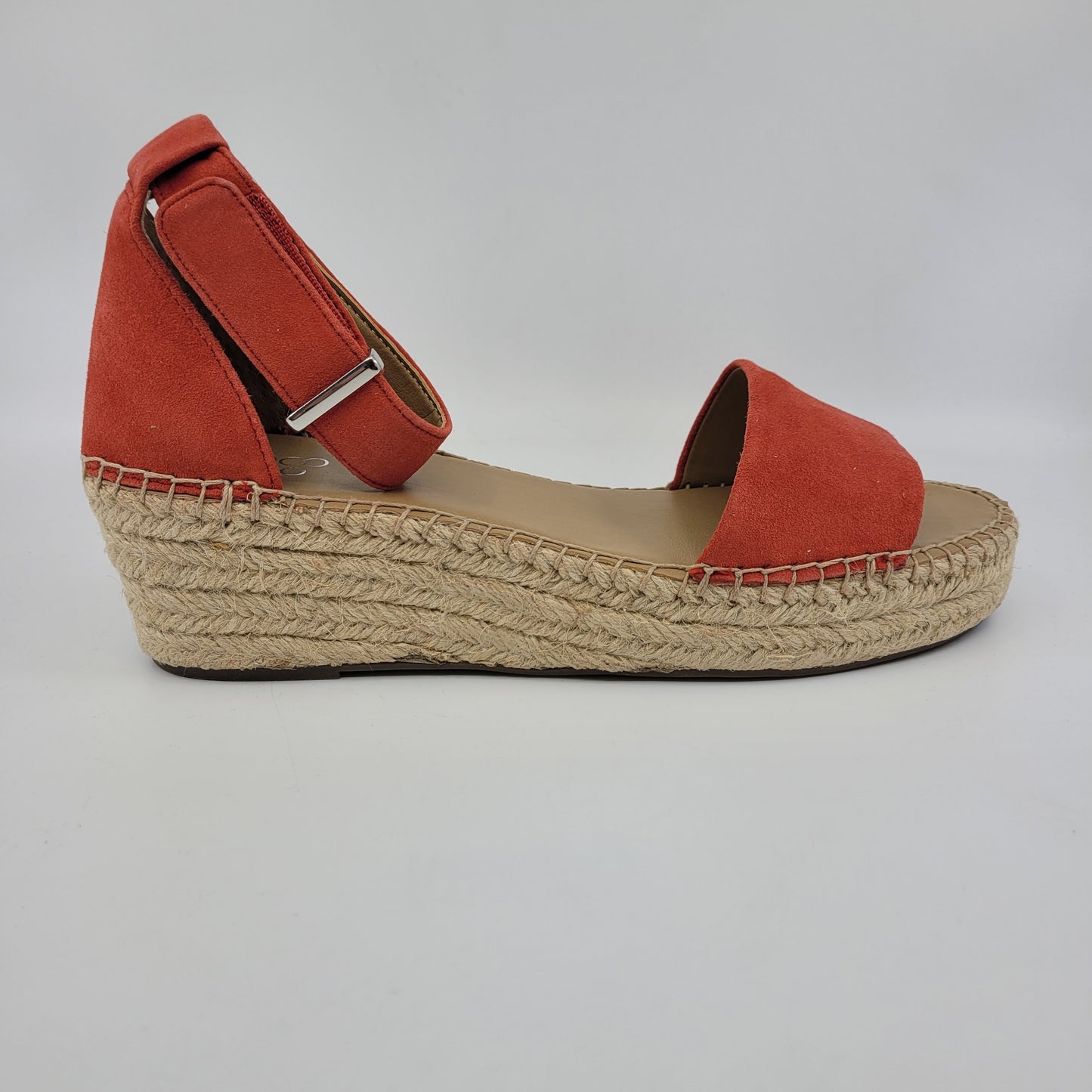 Pela Red Suede Franco Sarto Wedge Sandal