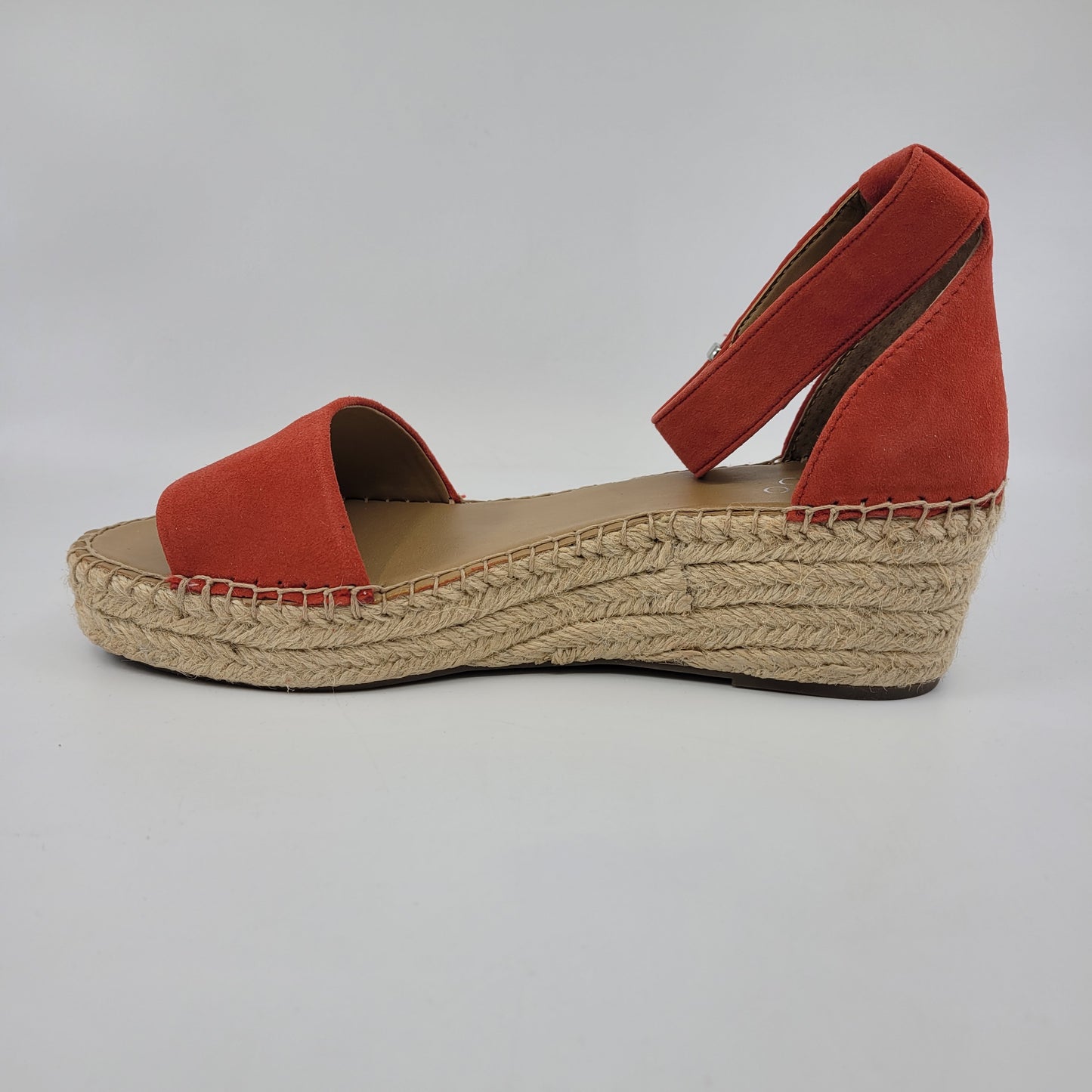 Pela Red Suede Franco Sarto Wedge Sandal