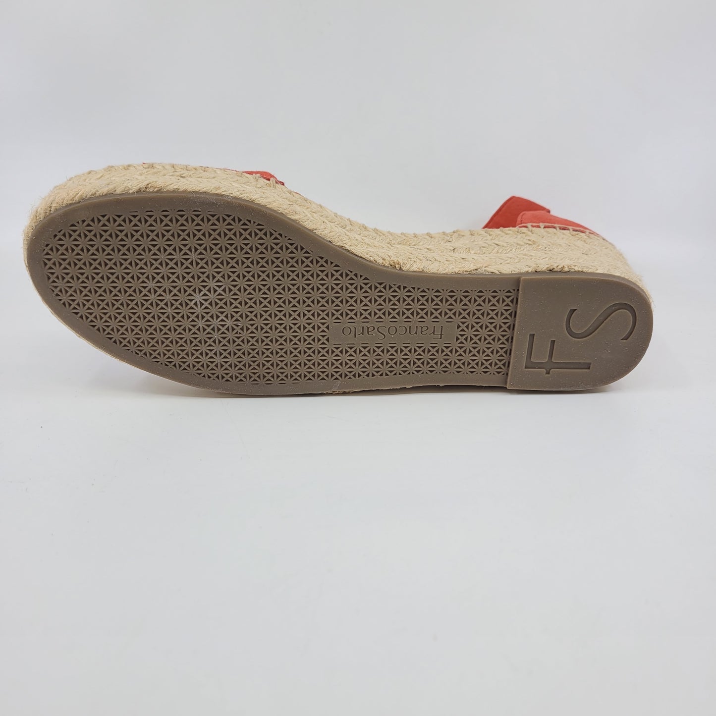 Pela Red Suede Franco Sarto Wedge Sandal