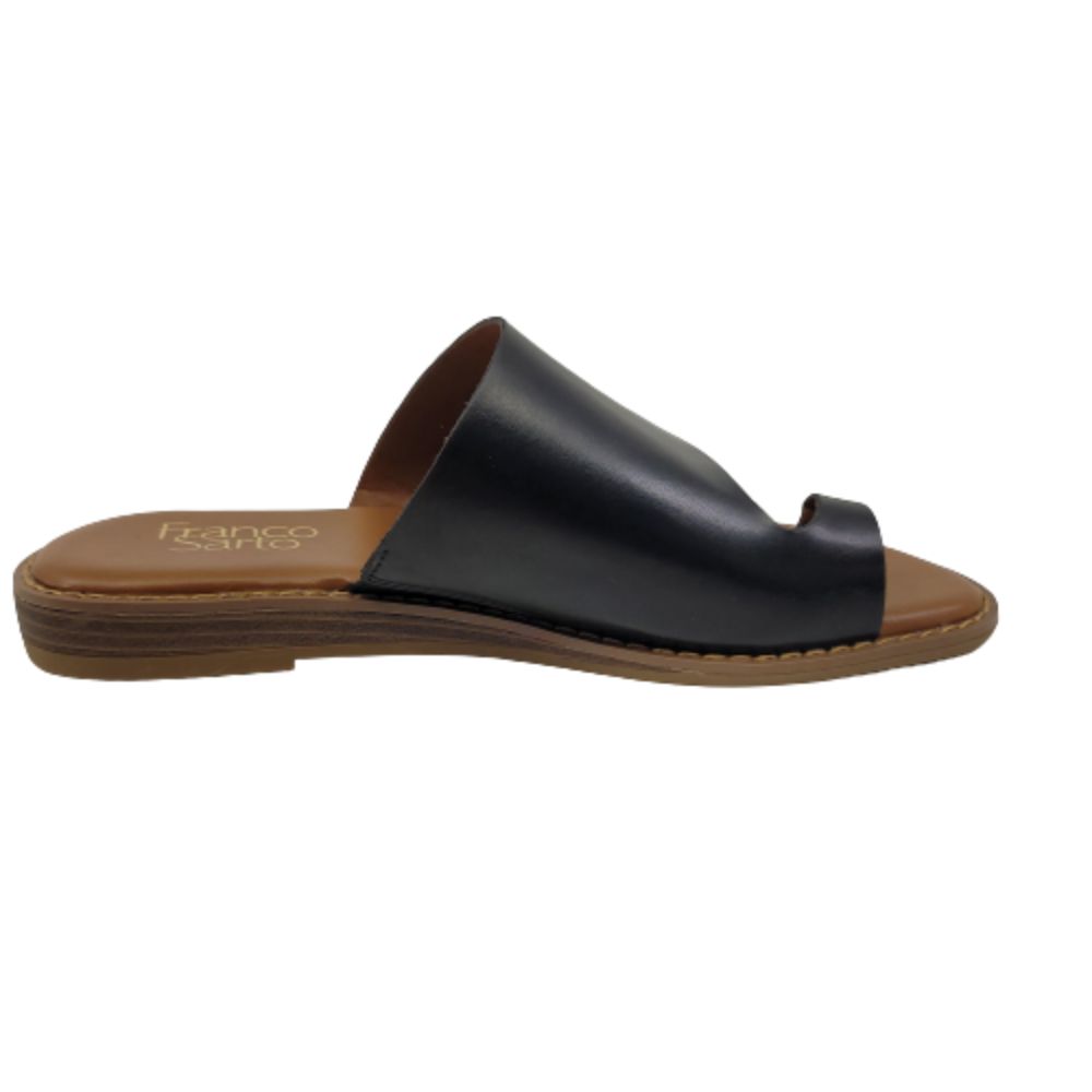 Gem Black Franco Sarto Flat Sandals