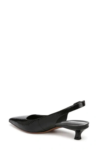 Marlow Black Synthetic Franco Sarto Slingback Pumps