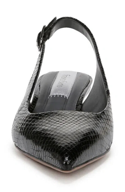 Marlow Black Synthetic Franco Sarto Slingback Pumps