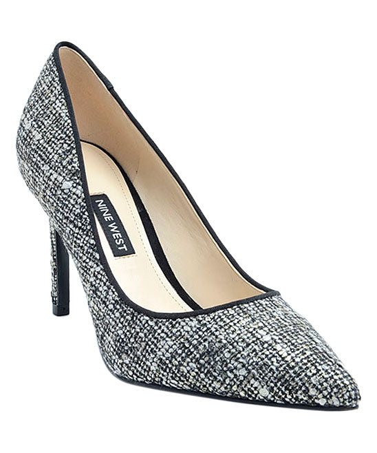 Ezra Black Multi Fabric Nine West Pumps