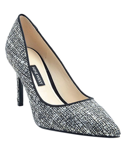 Ezra Black Multi Fabric Nine West Pumps