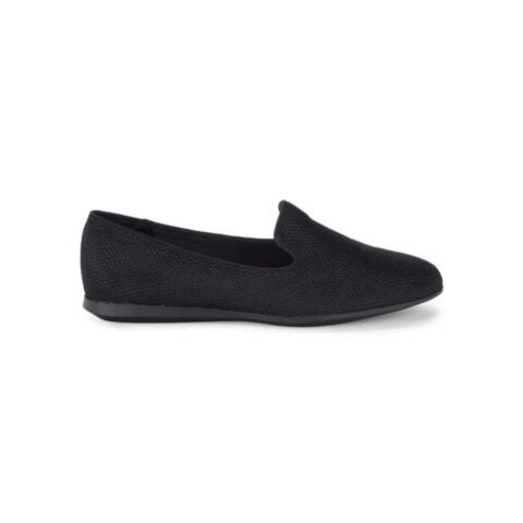 Emette Black Fabric Anne Klein Loafer Flats