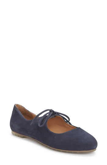 Cacey Dark Navy Suede Me Too Flats