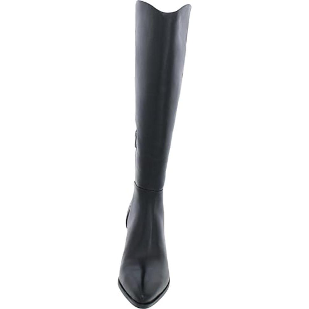 Ticada Black Leather Franco Sarto Heel Boots