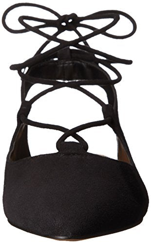 Snap Black Suede Franco Sarto Flats