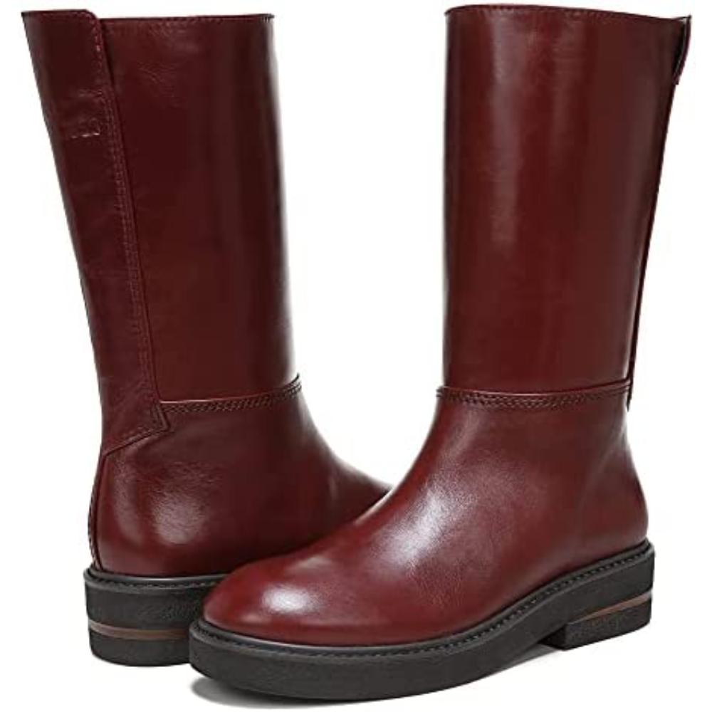 Bondie Burgundy Leather Franco Sarto Boots