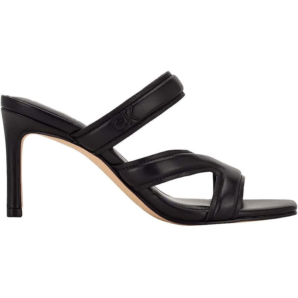 Halia Black Fabric Calvin Klein Heeled Sandals