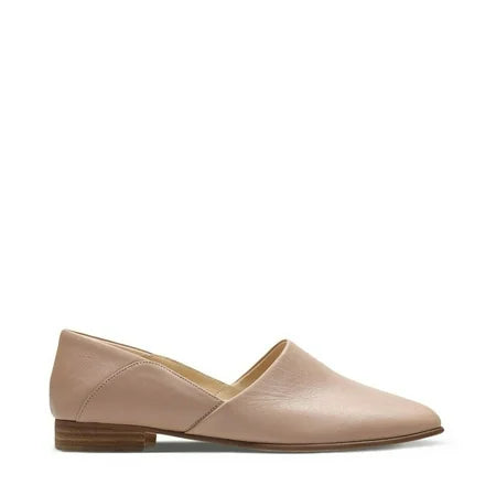 Clarks Women's Pure Tone Loafer Flat Nude Leather