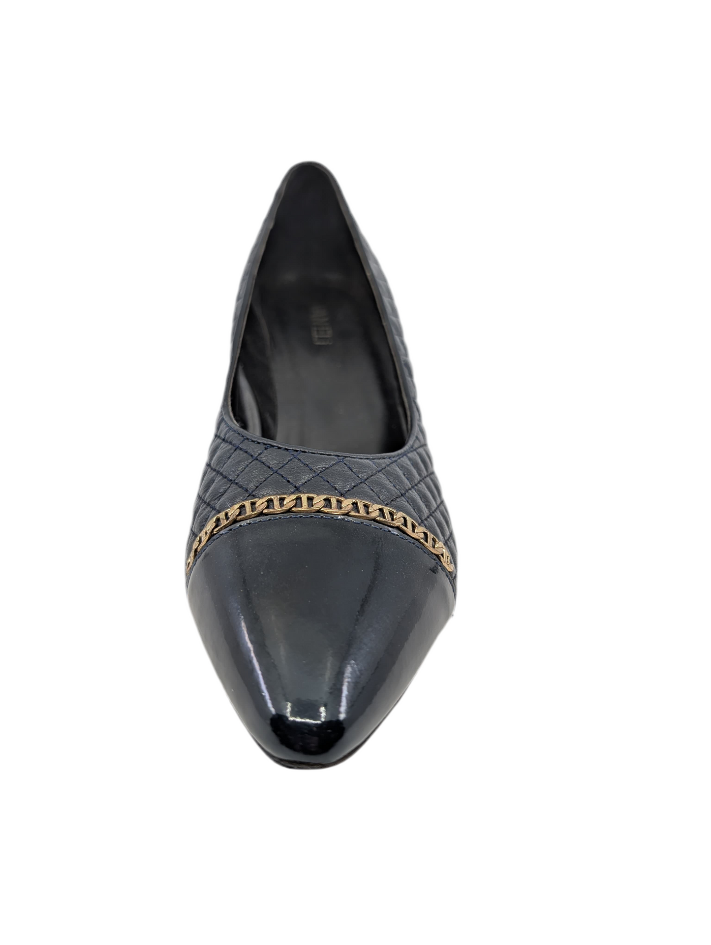 Pamela Navy Leather Vaneli Pumps