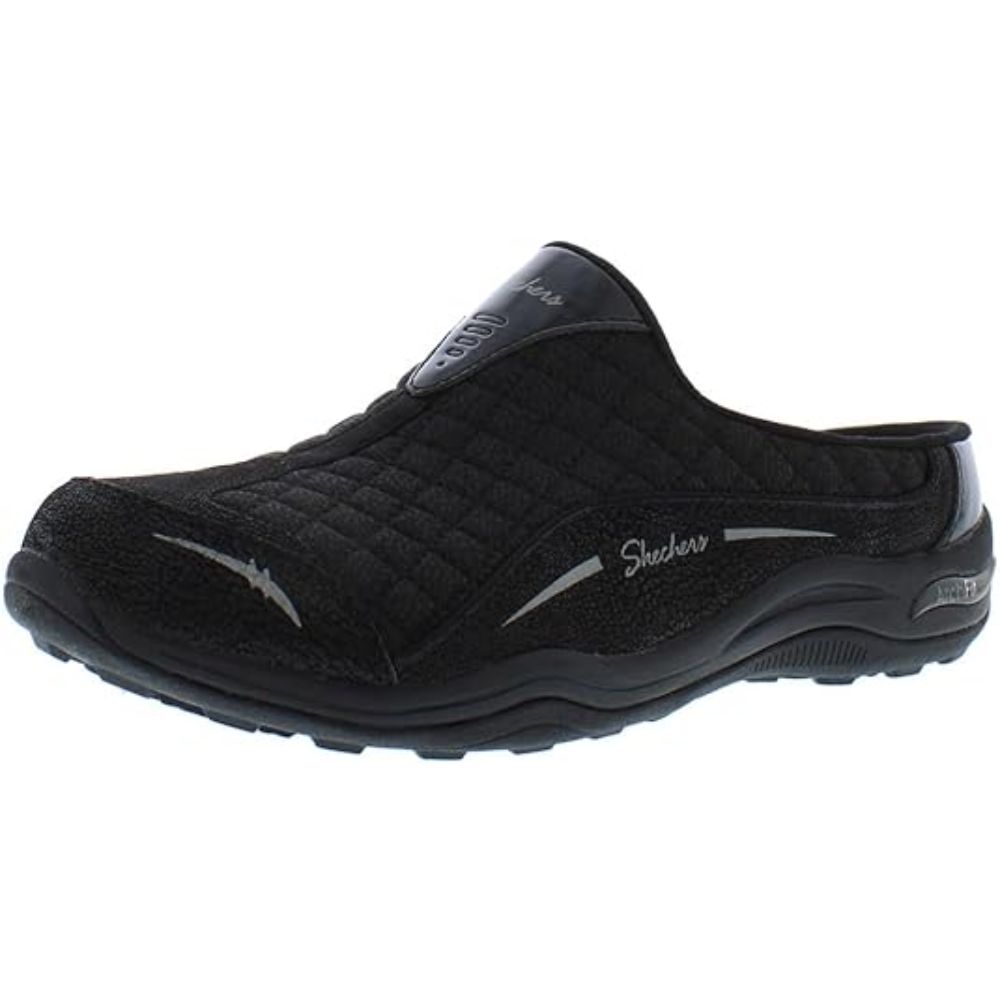 100322 Skechers Arch Fit Commute Womens Black Athletic Shoes