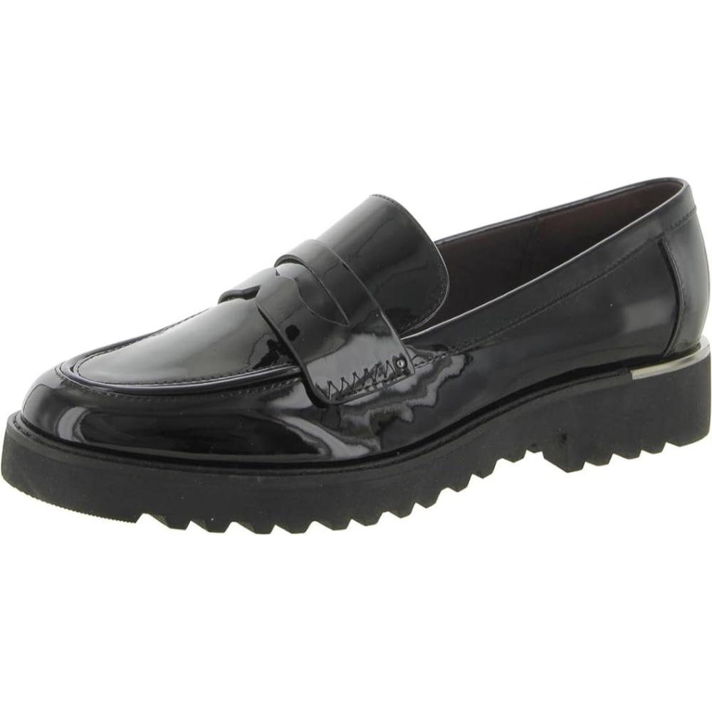 Camrynn Black Patent Franco Sarto Loafers