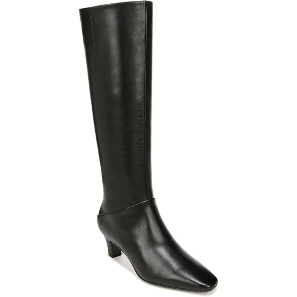 Andria Black Leather Franco Sarto Boots