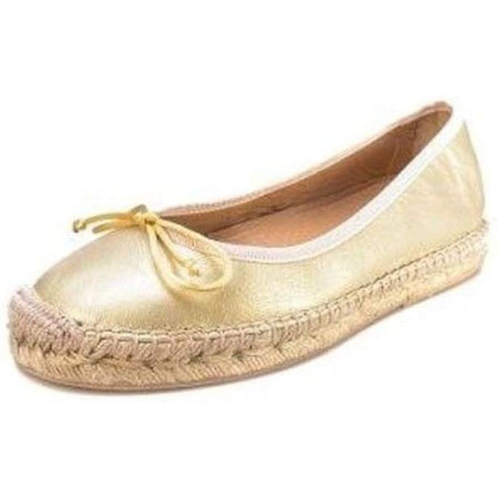 Paloma Gold Leather Jon Josef Espadrilles Flats