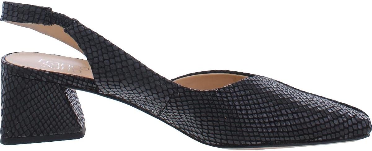 Jeen Black Fabric Franco Sarto Slingback Pumps