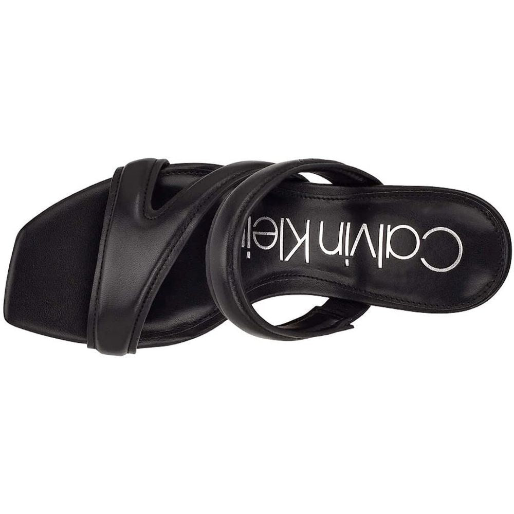 Halia Black Fabric Calvin Klein Heeled Sandals