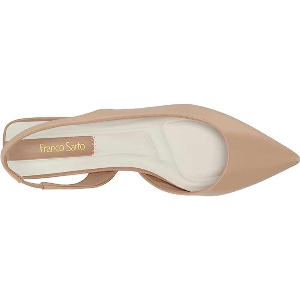 Franco Sarto Women's Tyra Sand Leather Slingback Pump
