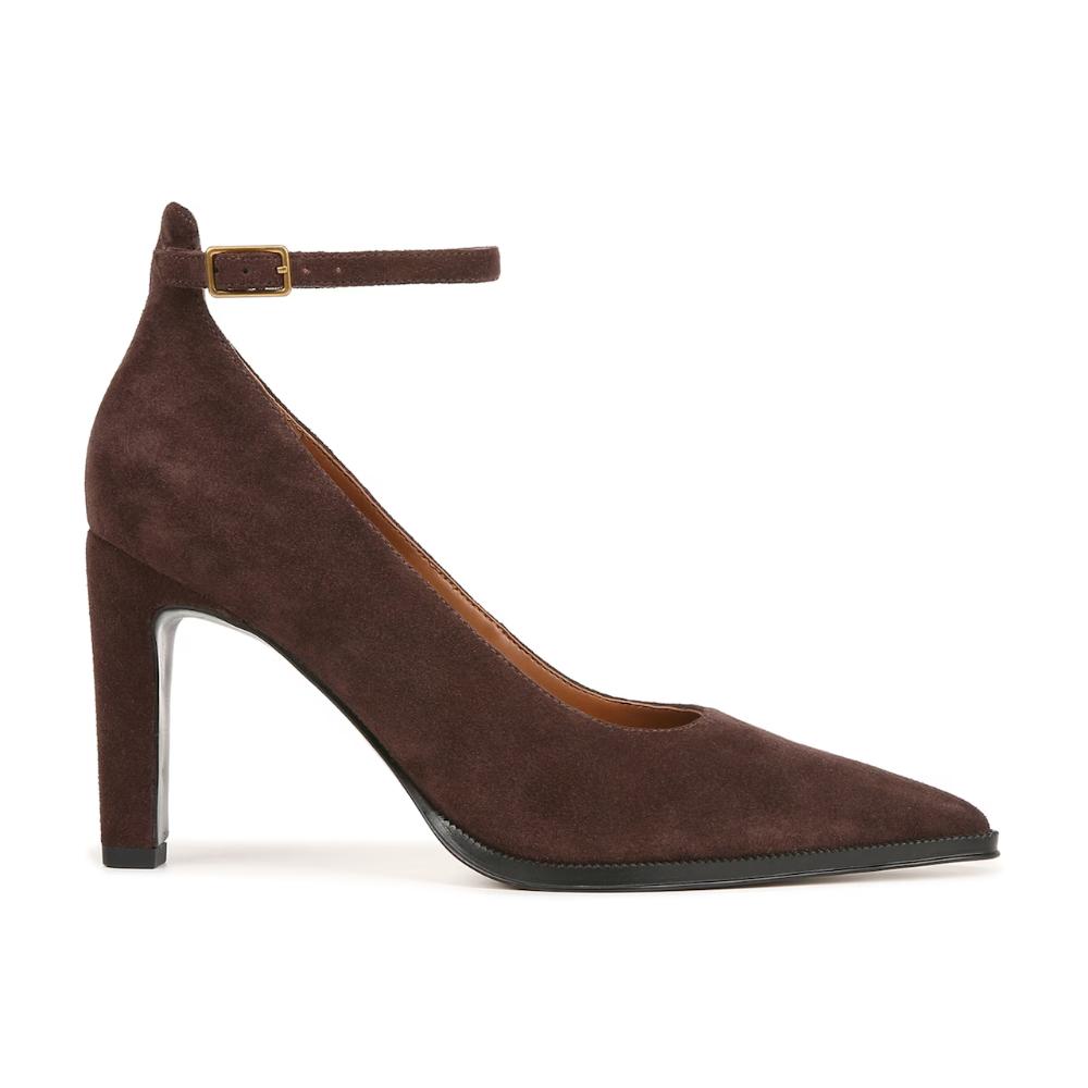 Adeja Brown Leather Franco Sarto Pumps