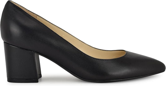 Issa8 Black Leather Nine West Pumps