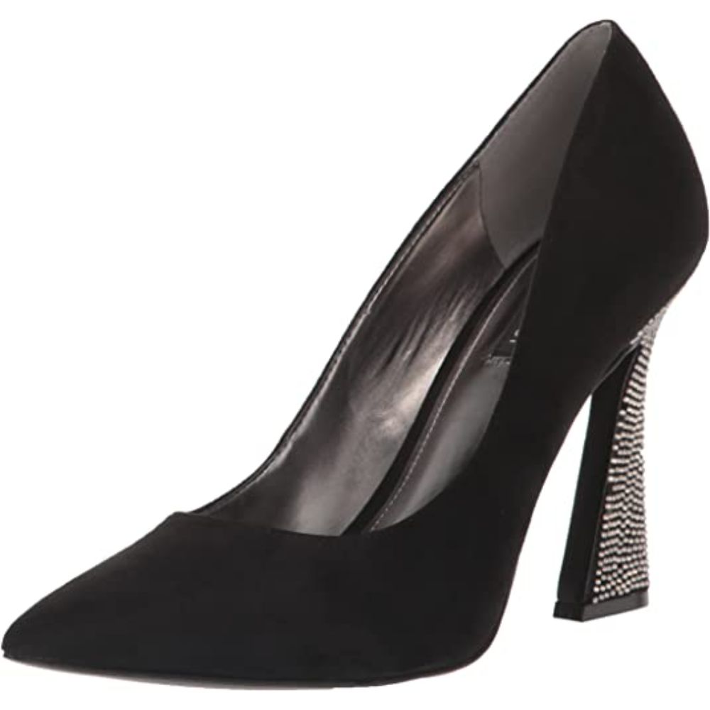 Trendz Black Suede Sparkle Nine West Pumps