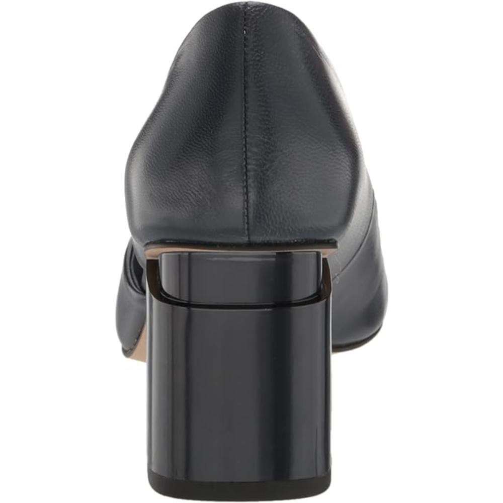 Lucy Black Leather Franco Sarto Pumps