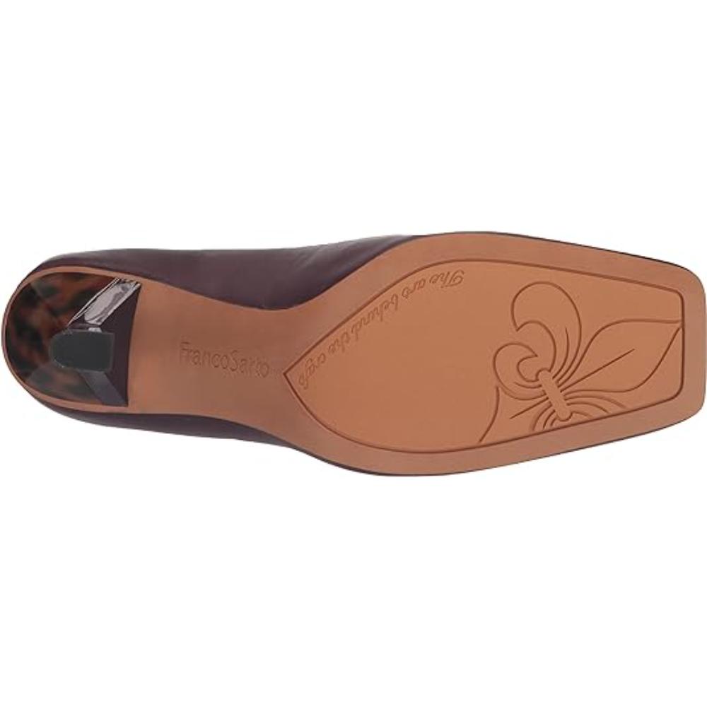 Finley Plum Leather Franco Sarto Pumps