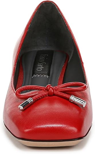 Natalia Red Leather Franco Sarto Pumps