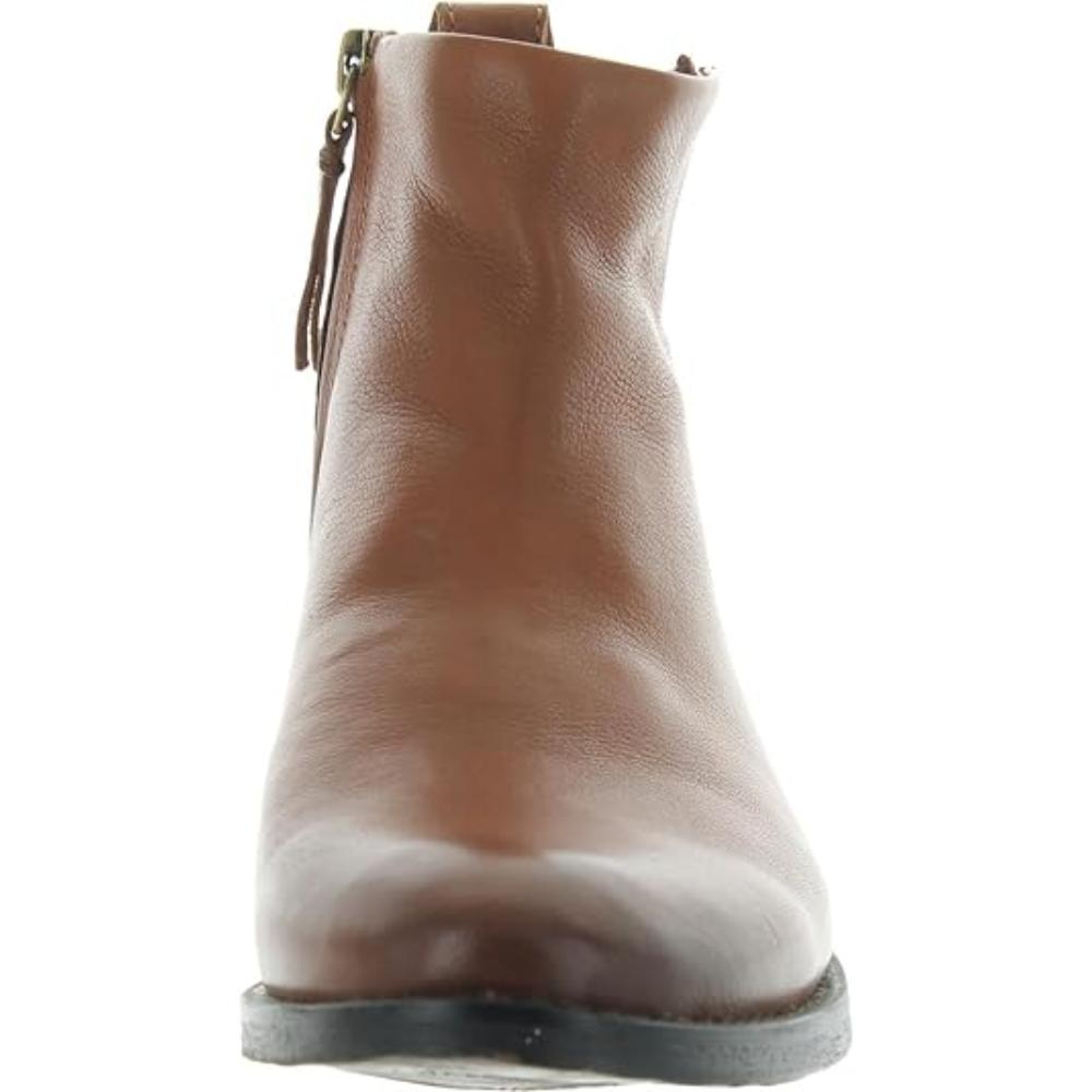 Liz Cognac Leather Franco Sarto Ankle Boots
