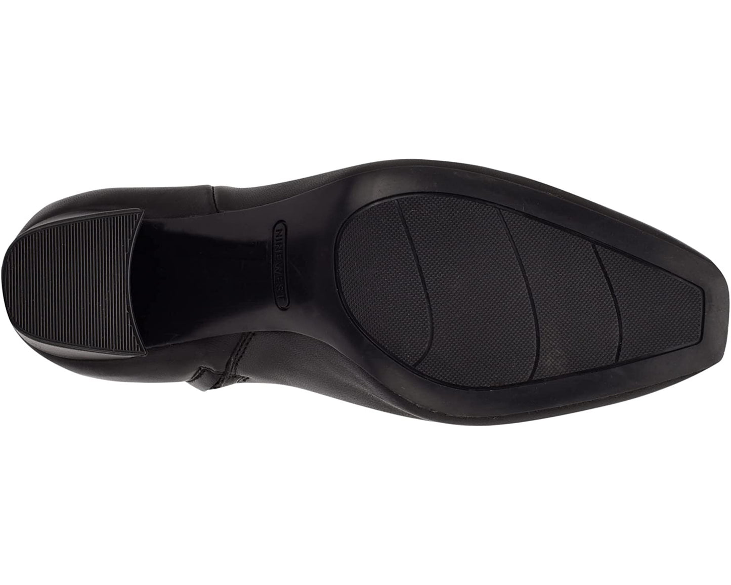 Adea Black Leather Nine West Ankle Boots