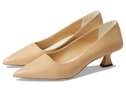 Diva Beige Leather Franco Sarto Pumps