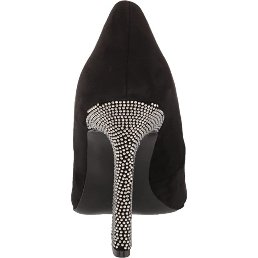 Trendz Black Suede Sparkle Nine West Pumps