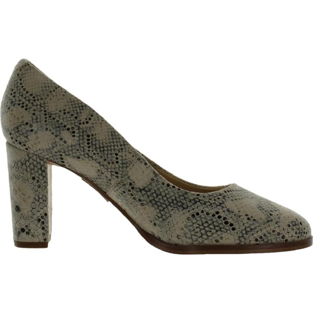 Clarks Kaylin Cara 2 Snake Taupe Leather Pumps