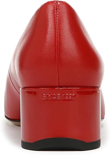 Natalia Red Leather Franco Sarto Pumps