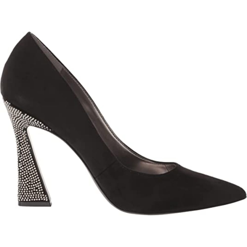 Trendz Black Suede Sparkle Nine West Pumps