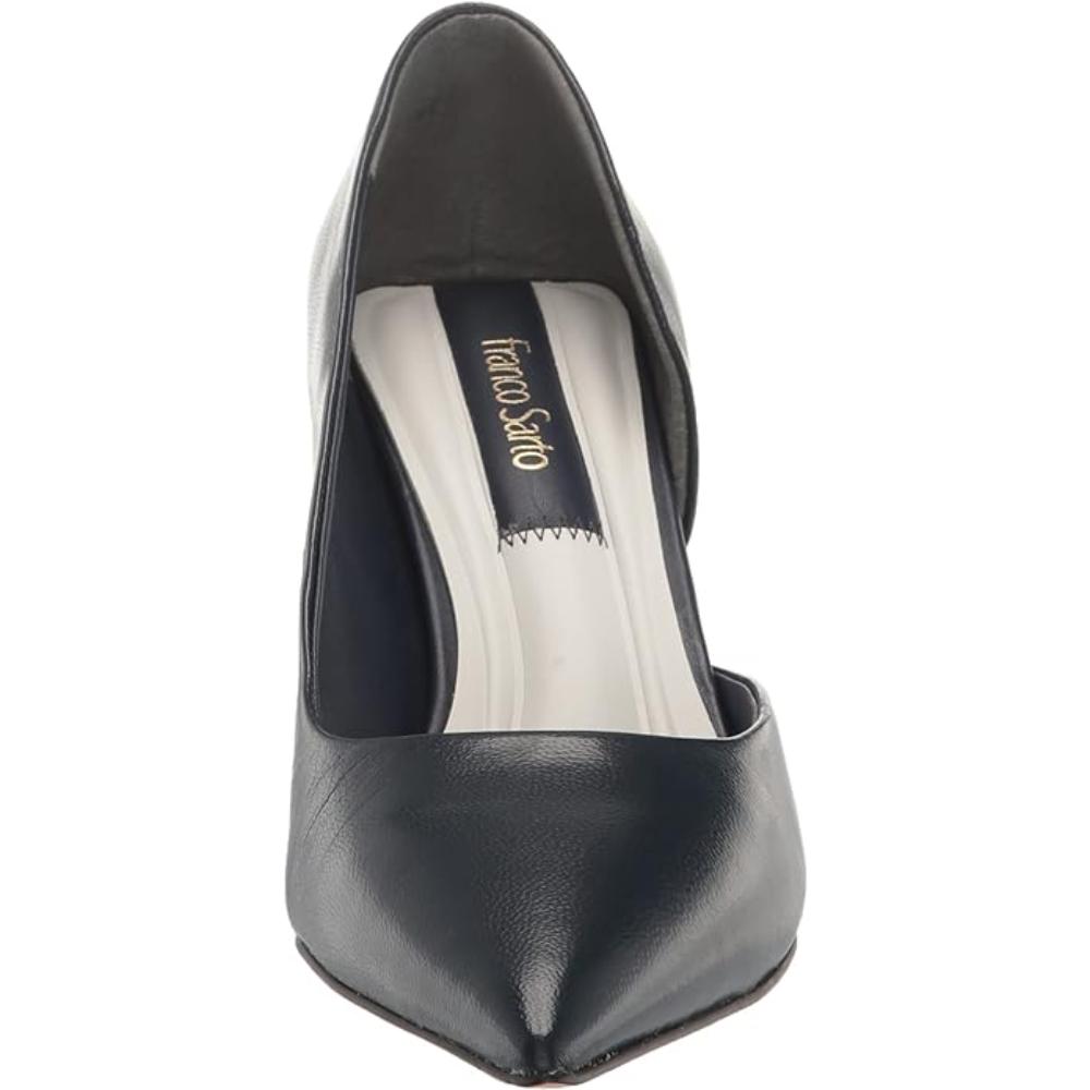 Lucy Black Leather Franco Sarto Pumps