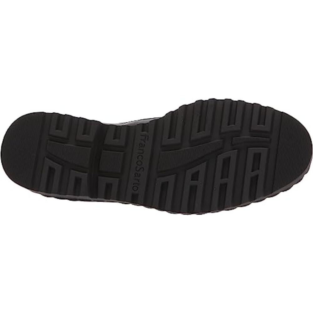 Carol Black Leather Franco Sarto Loafer Flats
