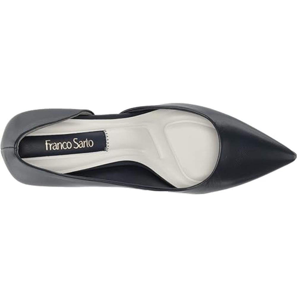 Lucy Black Leather Franco Sarto Pumps